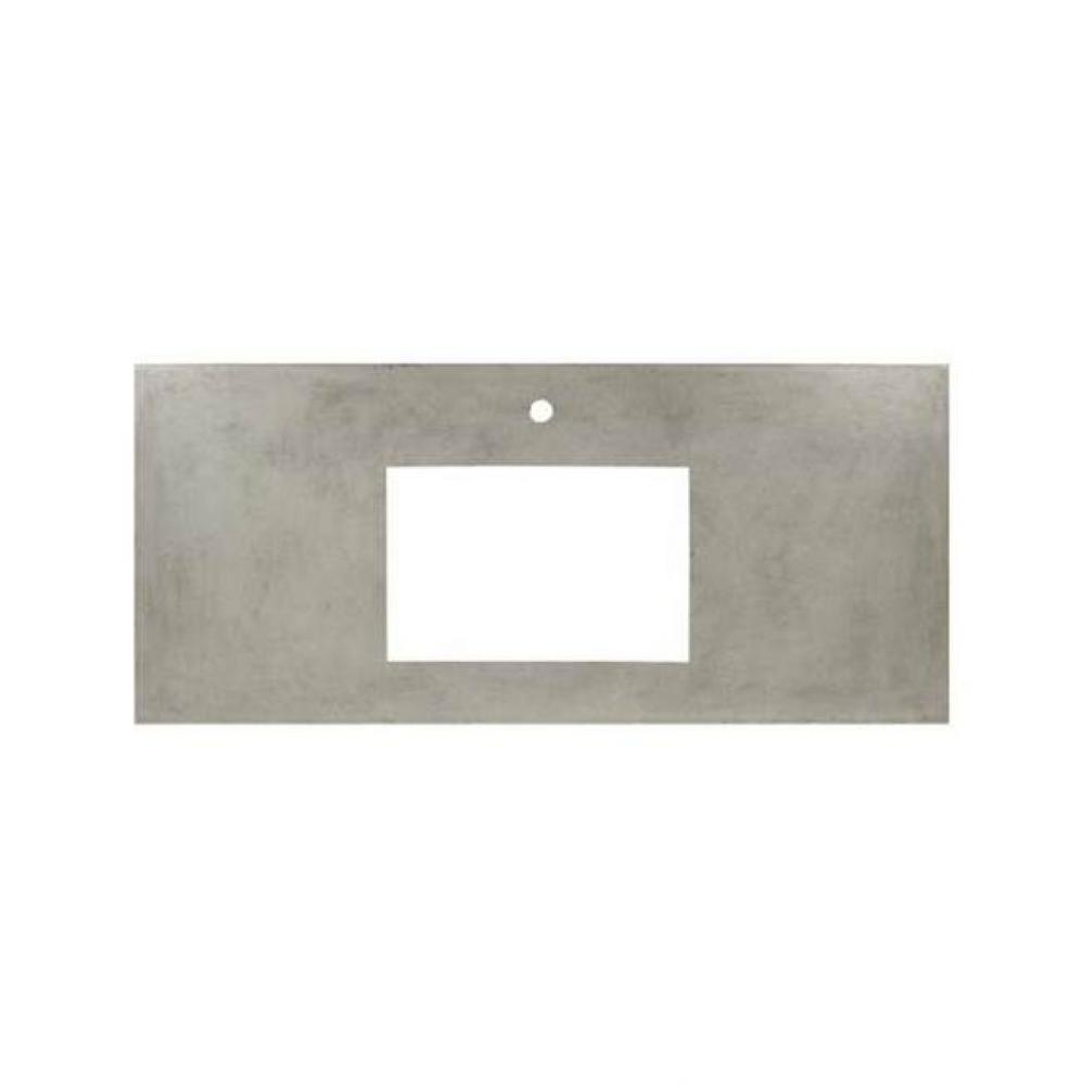 48&apos;&apos; Native Stone Vanity Top in Slate- Trough with Single or No Faucet Hole