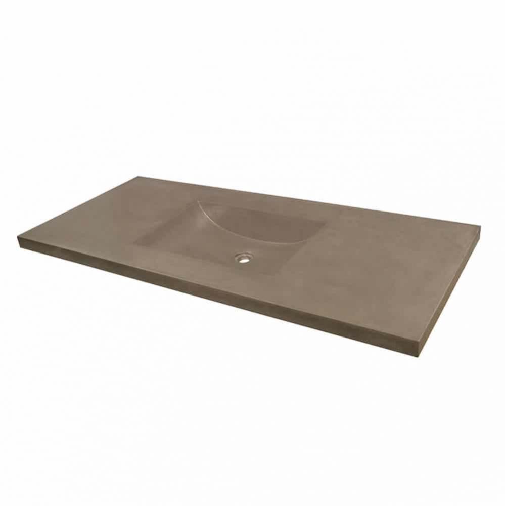 48&apos;&apos; Palomar Vanity Top with Integral Bathroom Sink in Earth-Single faucet hole