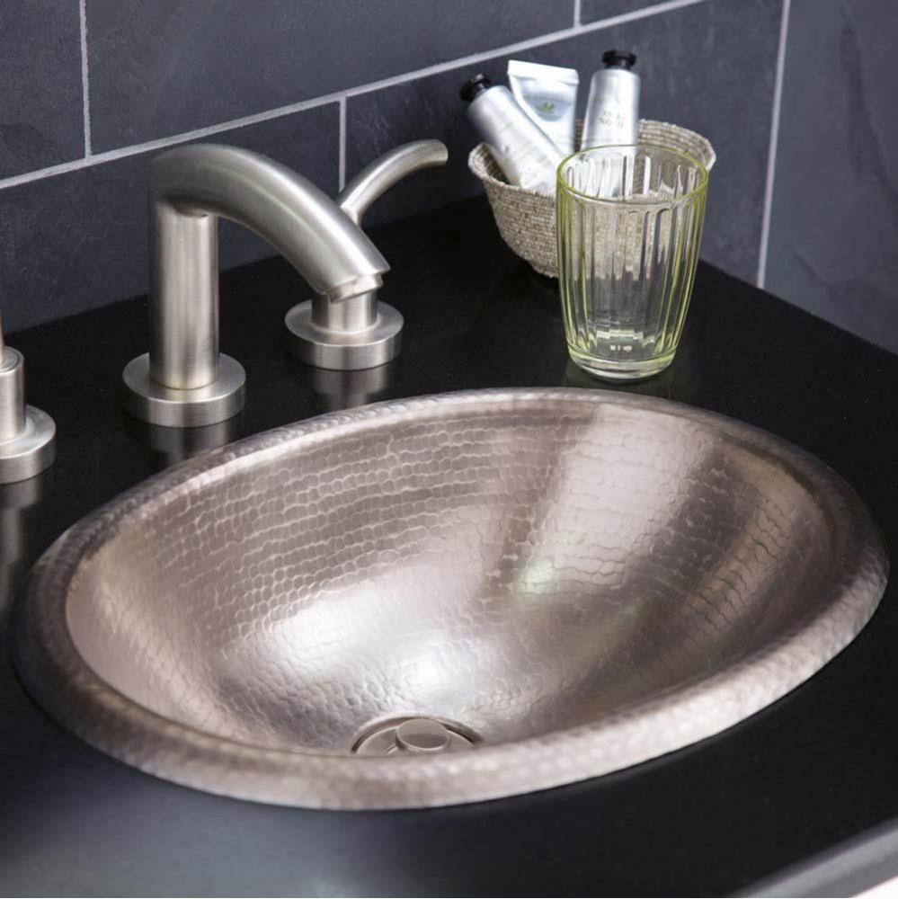 Rolled Baby Classic Bathroom Sink in Brushed Nickel