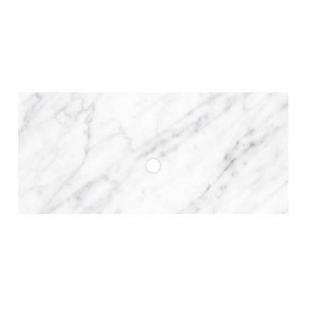 36&apos;&apos; Carrara Vanity Top - Vessel Cutout with No Faucet Hole