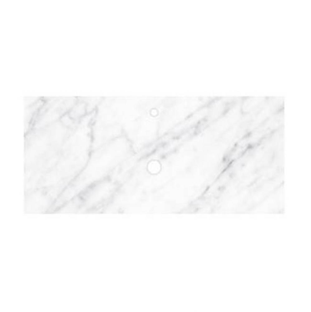 48&apos;&apos; Carrara Vanity Top - Vessel with Single Hole Cutout