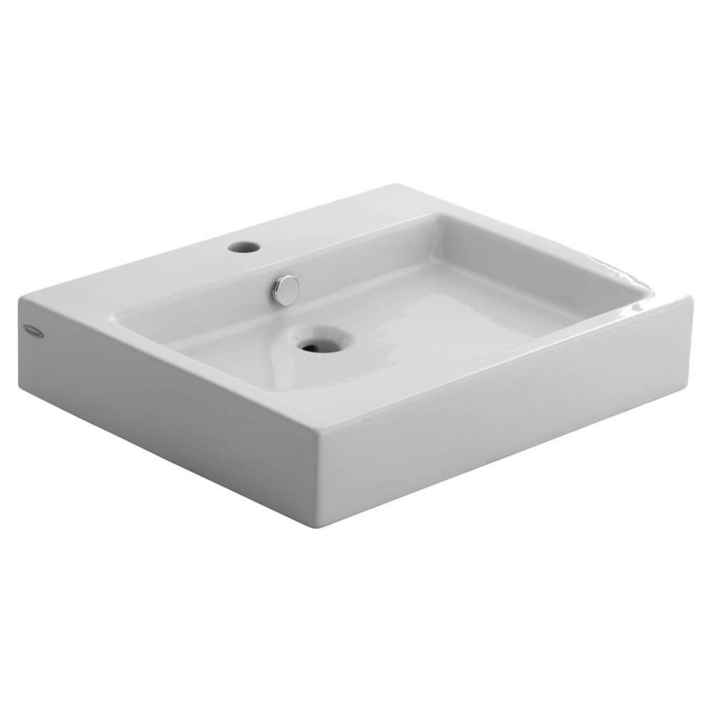 Studio&#xae; 22 x 18-1/2-Inch Above Counter Sink With Center Hole Only