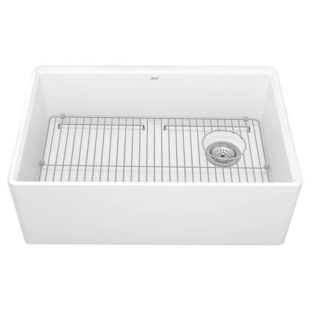Avery&#xae; 30 x 20-Inch Fine Fireclay Undermount or Flush Mount Single Bowl Apron Front Kitchen S