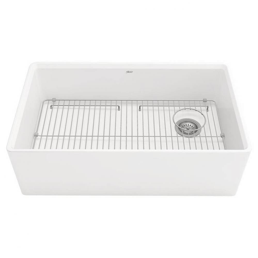 Avery&#xae; 33 x 20-Inch Fine Fireclay Undermount or Flush Mount Single Bowl Apron Front Kitchen S