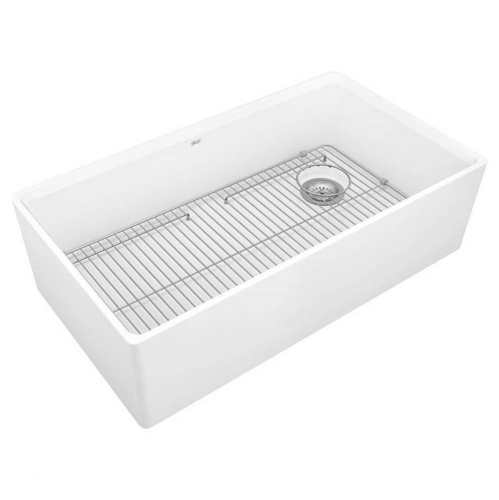 Avery&#xae; 36 x 20-Inch Fine Fireclay Undermount or Flush Mount Single Bowl Apron Front Kitchen S