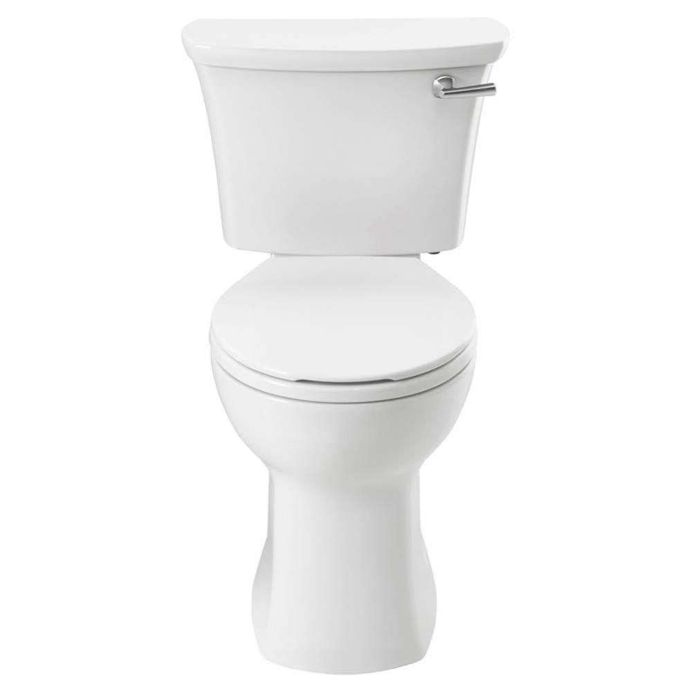 Edgemere&#xae; Two-Piece 1.28 gpf/4.8 Lpf Chair Height Round Front Right-Hand Trip Lever Toilet Le