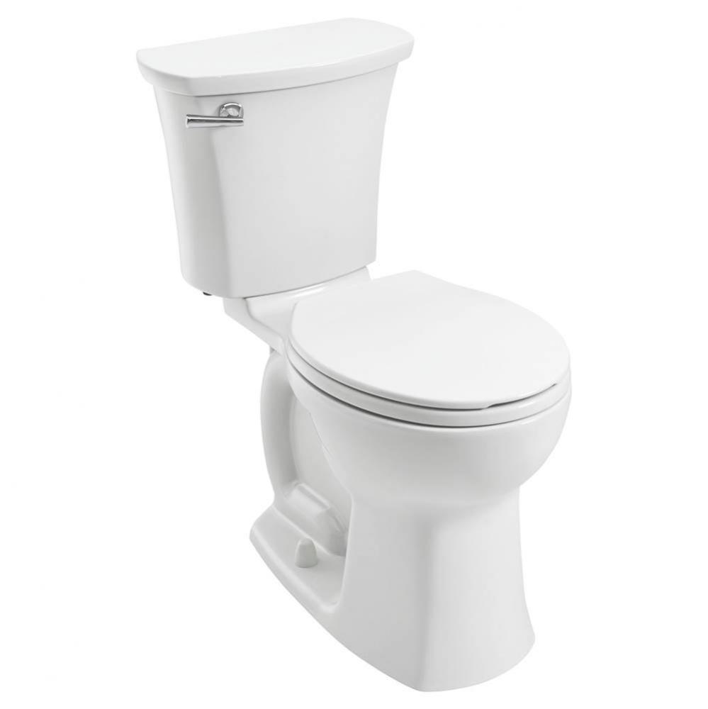 Edgemere&#xae; Two-Piece 1.28 gpf/4.8 Lpf Chair Height Round Front 10-Inch Rough Toilet Less Seat
