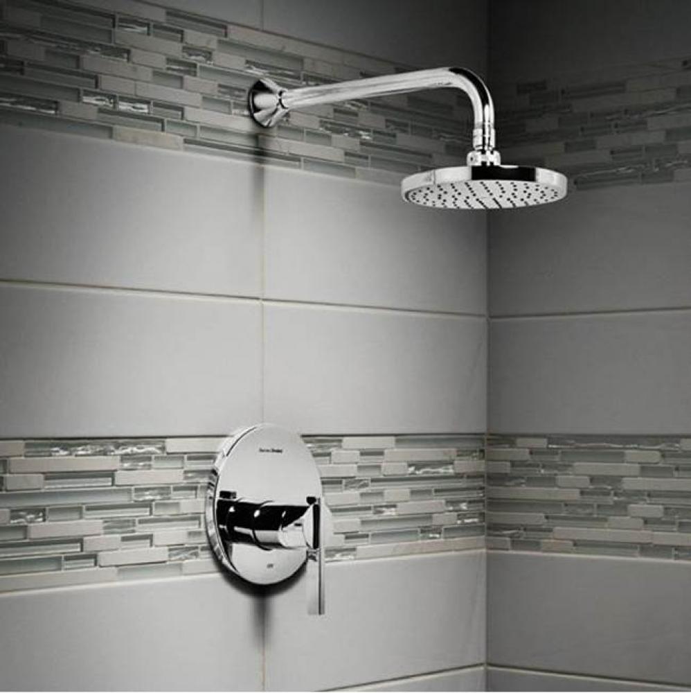 Berwick&#xae; 2.5 gpm/9.5 L/min Shower Trim Kit With Rain Showerhead, Double Ceramic Pressure Bala