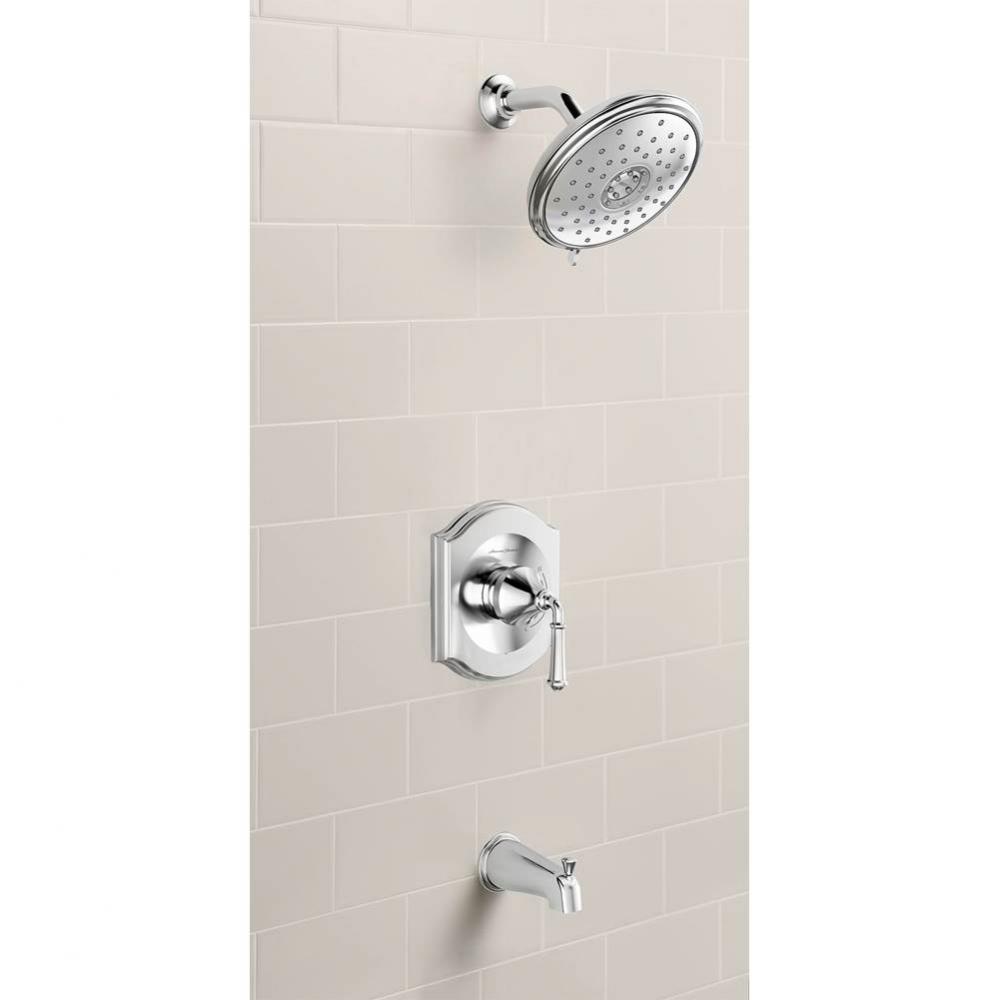 Portsmouth 1.8 GPM Tub and Shower Trim Kit with Water-Saving Showerhead and Double Ceramic Pressur