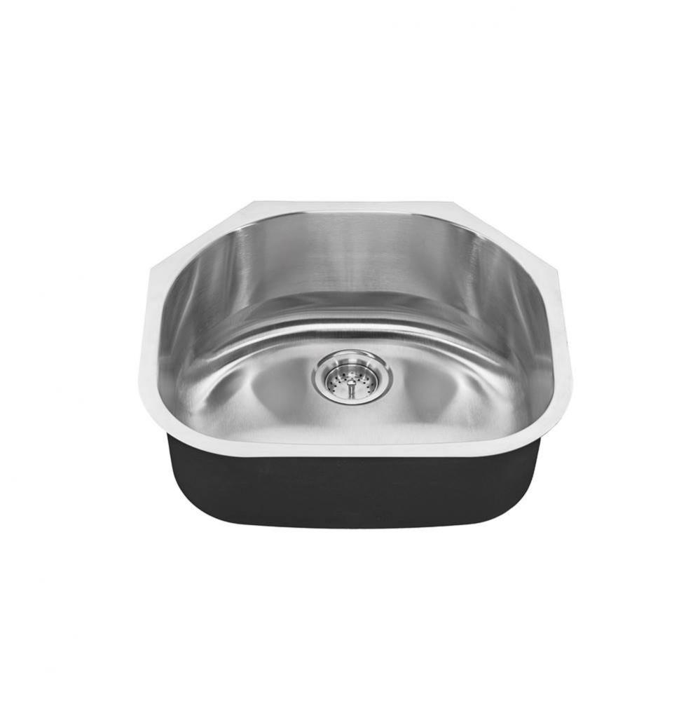 Portsmouth&#xae; 23 x 21-Inch Stainless Steel Undermount Single-Bowl Kitchen Sink