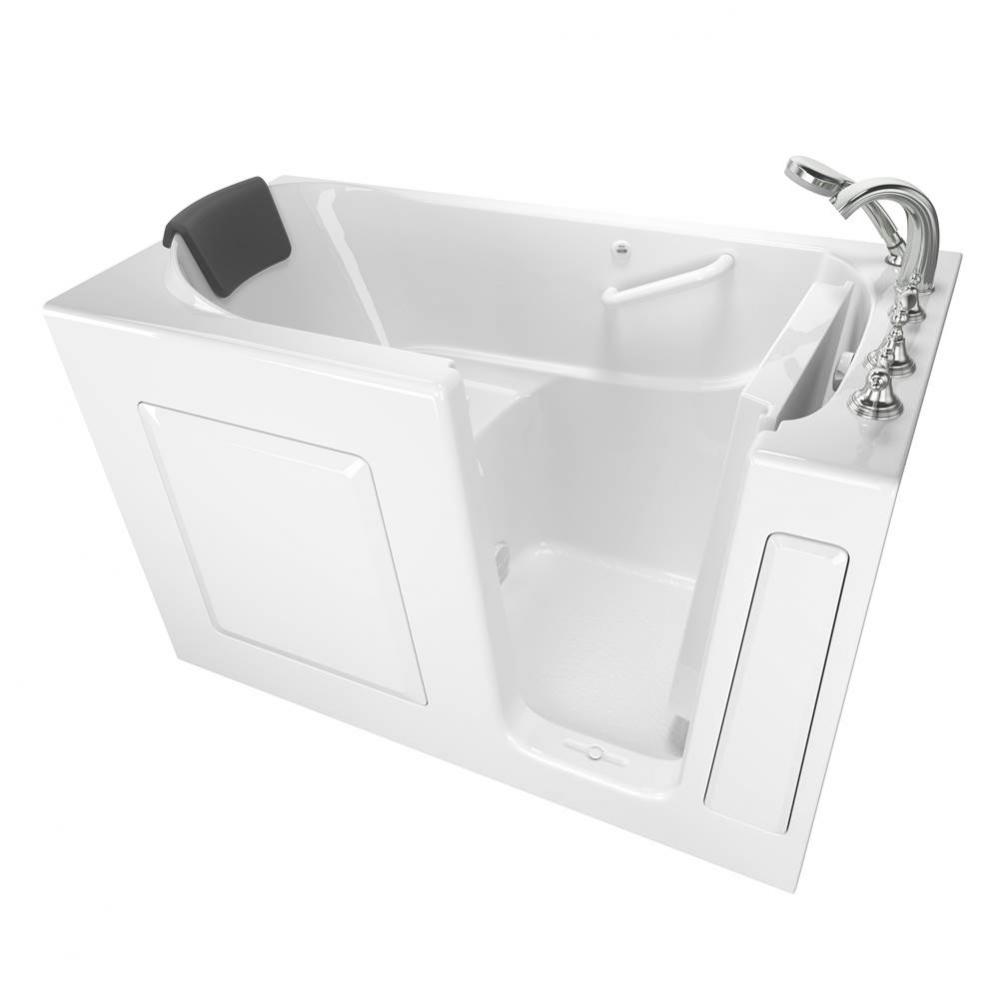 Gelcoat Premium Series 30 x 60 -Inch Walk-in Tub With Soaker System - Right-Hand Drain With Faucet