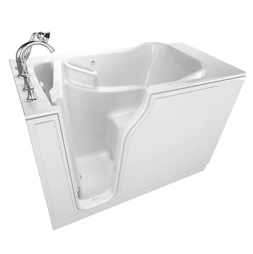 Gelcoat Value Series 30 x 52 -Inch Walk-in Tub With Air Spa System - Left-Hand Drain With Faucet