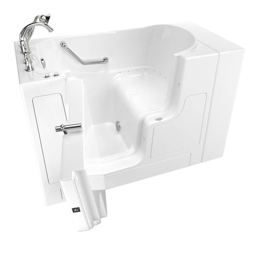 Gelcoat Premium Series 30 in. x 52 in. Outward Opening Door Walk-In Bathtub with Air Spa system