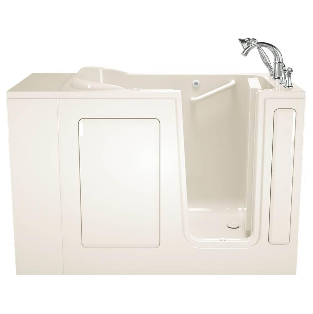 Gelcoat Value Series 28 x 48-Inch Walk-in Tub With Whirlpool System - Right-Hand Drain With Faucet