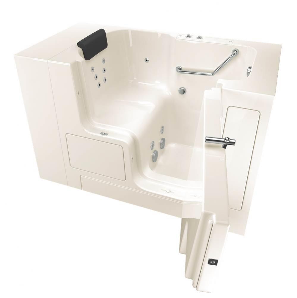Gelcoat Premium Series 32 x 52 -Inch Walk-in Tub With Whirlpool System - Right-Hand Drain