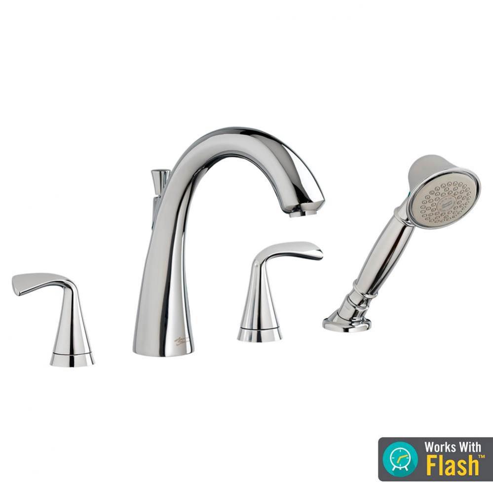 Fluent&#xae; Bathtub Faucet With  Lever Handles and Personal Shower for Flash&#xae; Rough-In Valve