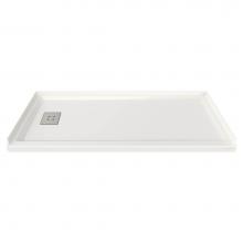 American Standard A8001L-LHO.020 - Studio® 60 x 30-Inch Single Threshold Shower Base With Left-Hand Outlet