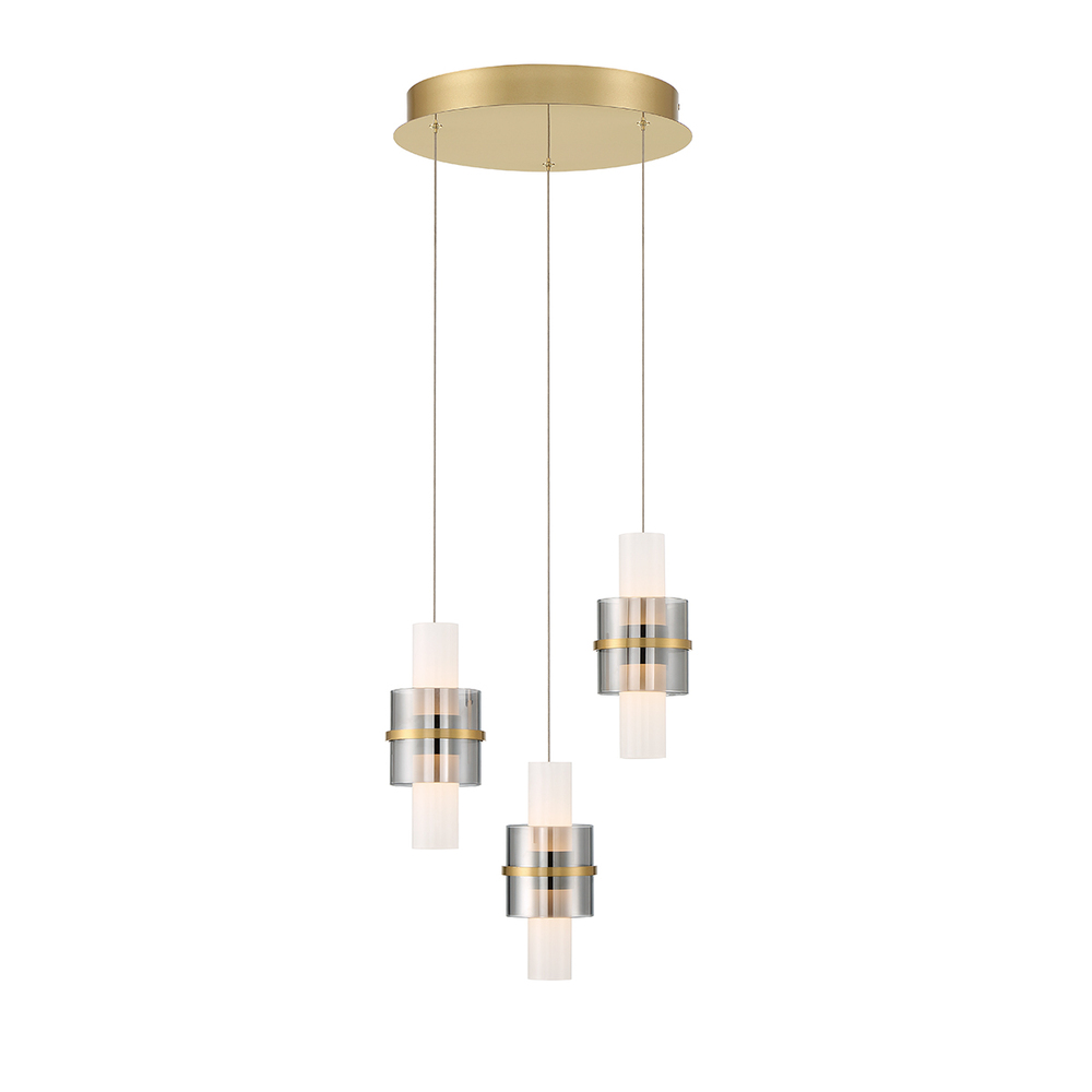 ROLA, 3LT LED CHANDELIER GOLD