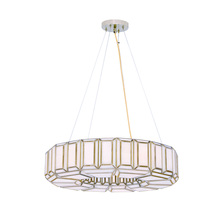 Eurofase 46468-017 - BELMONT, 8LT 28IN CHA,AQ BRASS