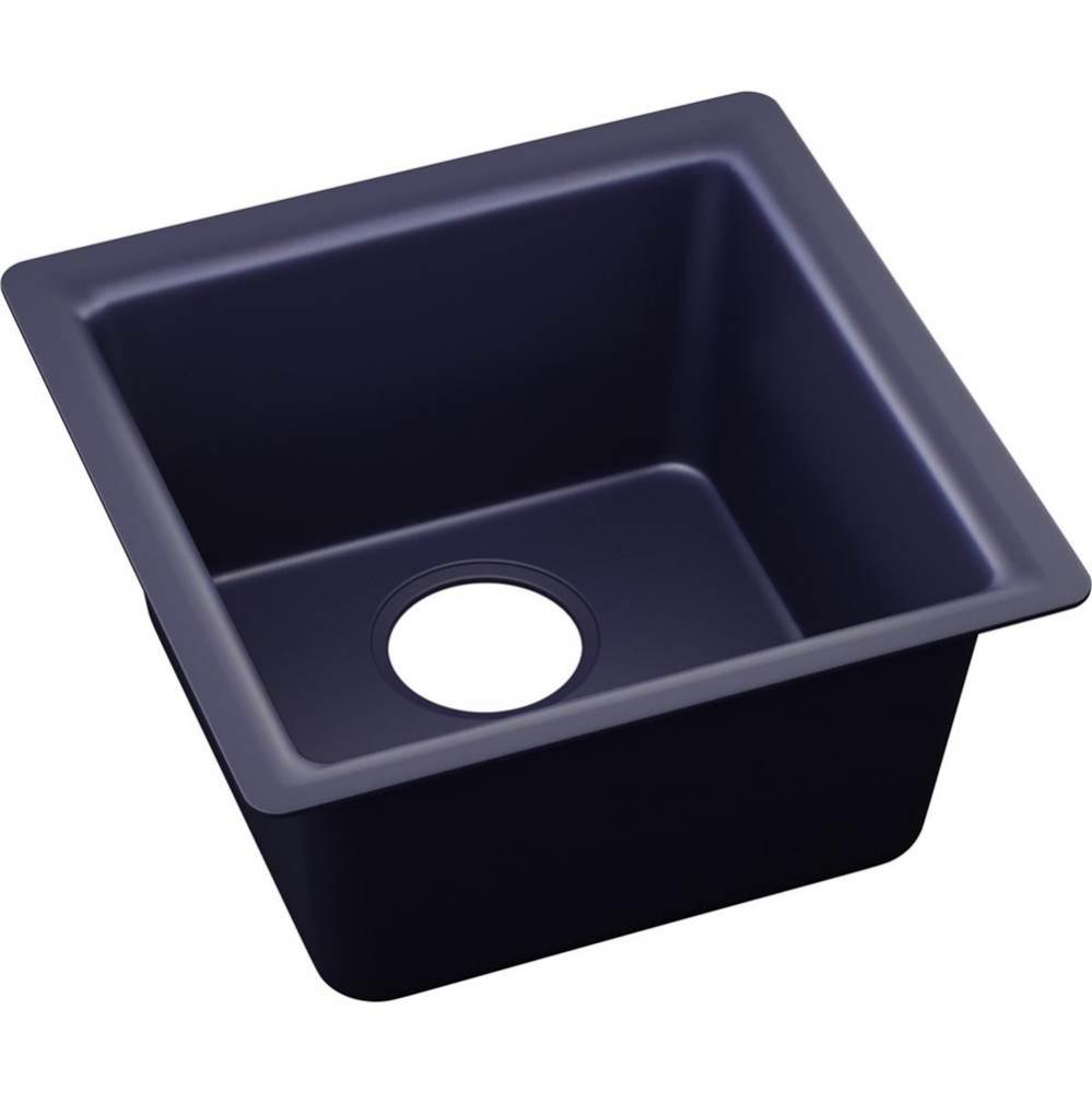 Quartz Luxe 15-3/4&apos;&apos; x 15-3/4&apos;&apos; x 7-11/16&apos;&apos; Single Bowl Dual Mount B