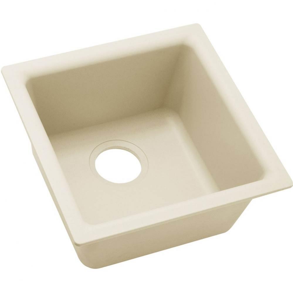 Quartz Luxe 15-3/4&apos;&apos; x 15-3/4&apos;&apos; x 7-11/16&apos;&apos; Single Bowl Dual Mount B