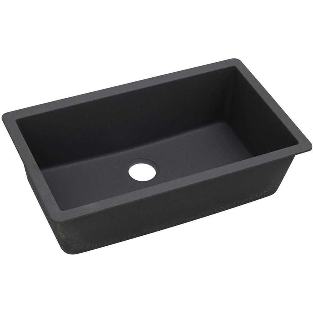 Quartz Luxe 33&apos;&apos; x 18-7/16&apos;&apos; x 9-7/16&apos;&apos; Single Bowl Undermount Sink