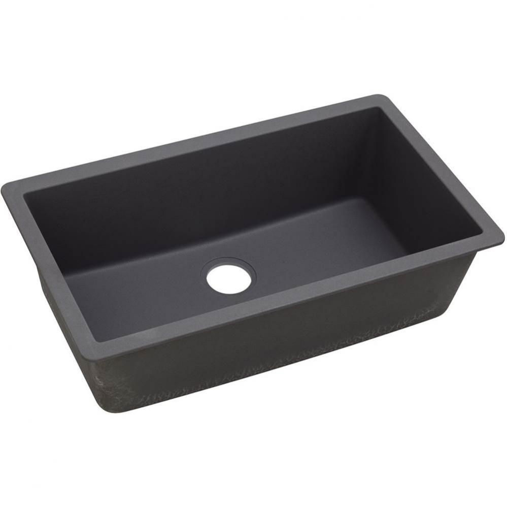 Quartz Luxe 33&apos;&apos; x 18-7/16&apos;&apos; x 9-7/16&apos;&apos; Single Bowl Undermount Sink