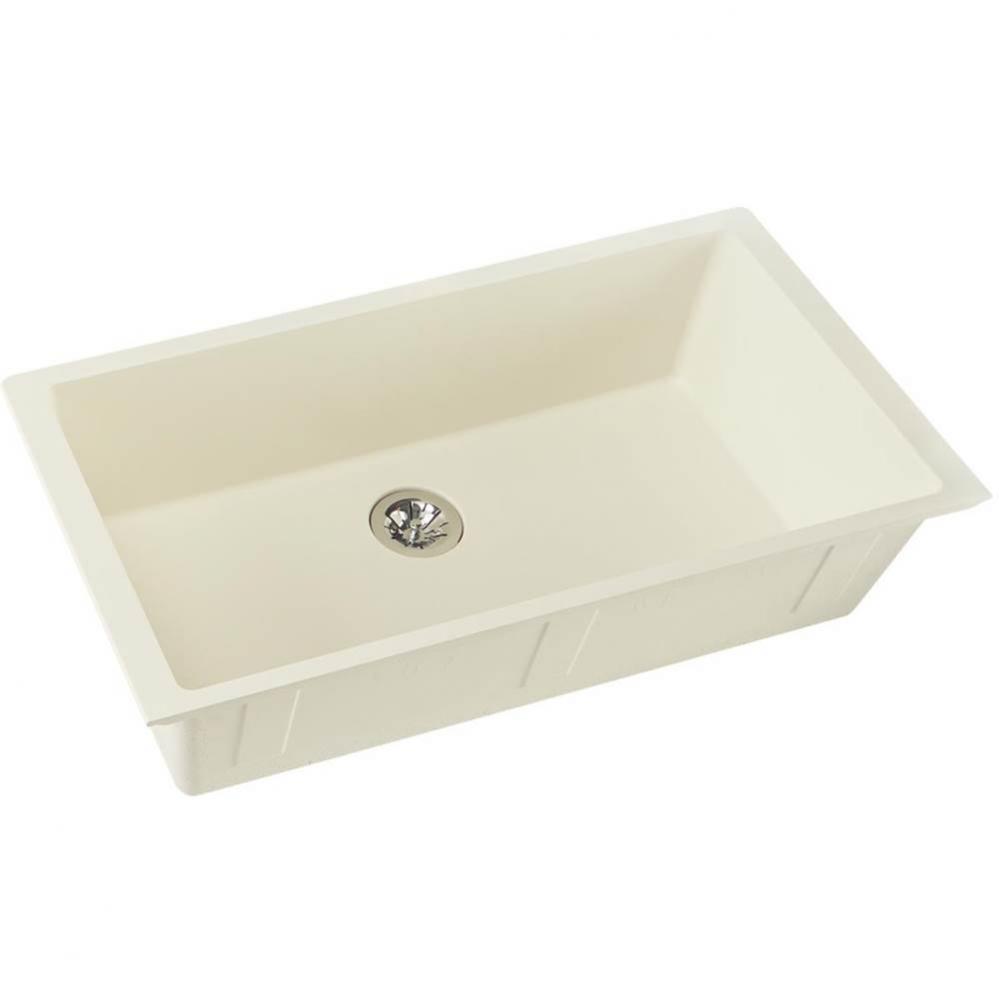 Quartz Luxe 35-7/8&apos;&apos; x 19&apos;&apos; x 9&apos;&apos; Single Bowl Undermount Kitchen Sin
