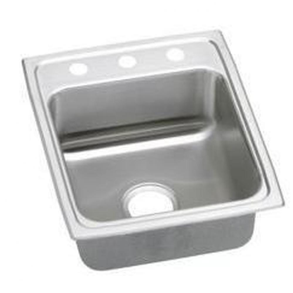 18 Gauge Stainless Steel 17&apos;&apos; x 20&apos;&apos; x 7.625&apos;&apos; Single Bowl Drop-in K