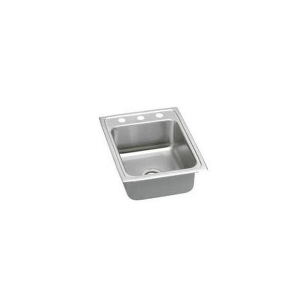 18 Gauge Stainless Steel 17&apos;&apos; x 22&apos;&apos; x 7.625&apos;&apos; Single Bowl Drop-in K