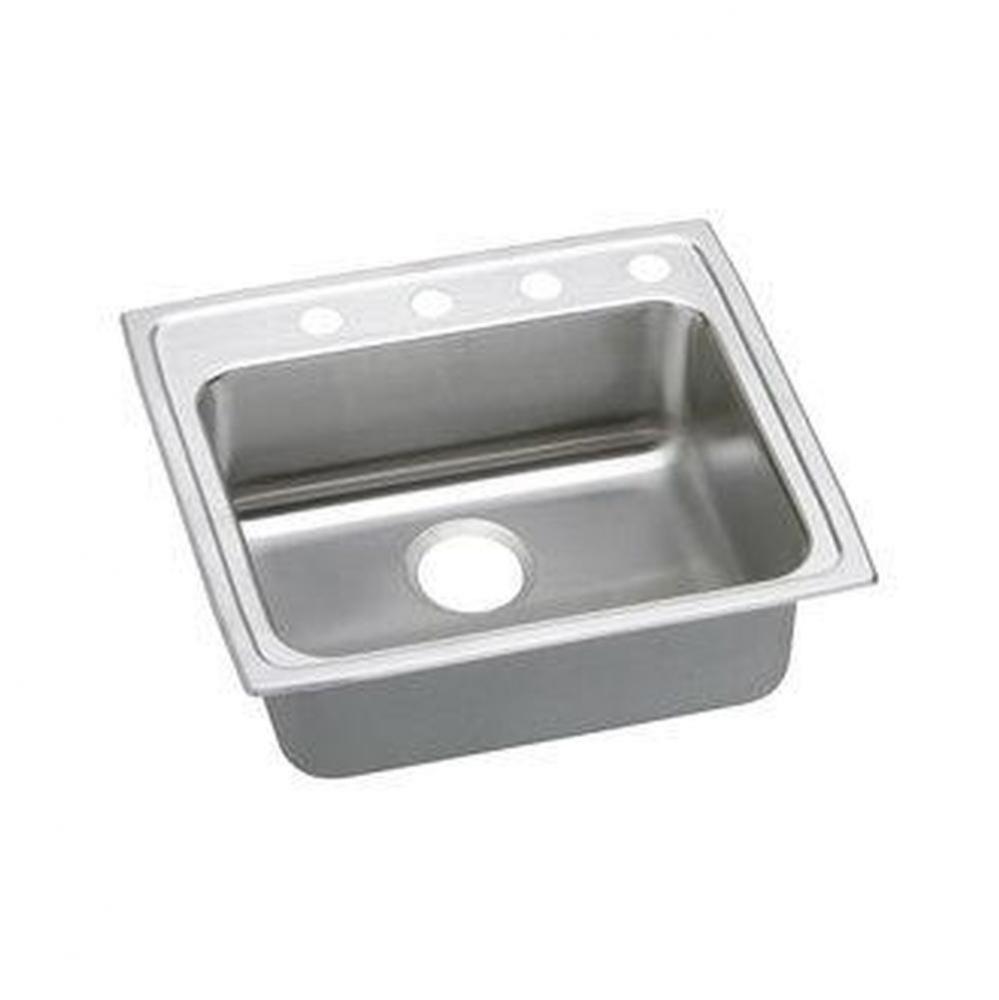 18 Gauge Stainless Steel 22&apos;&apos; x 19.5&apos;&apos; x 5.5&apos;&apos; Single Bowl Drop-in K