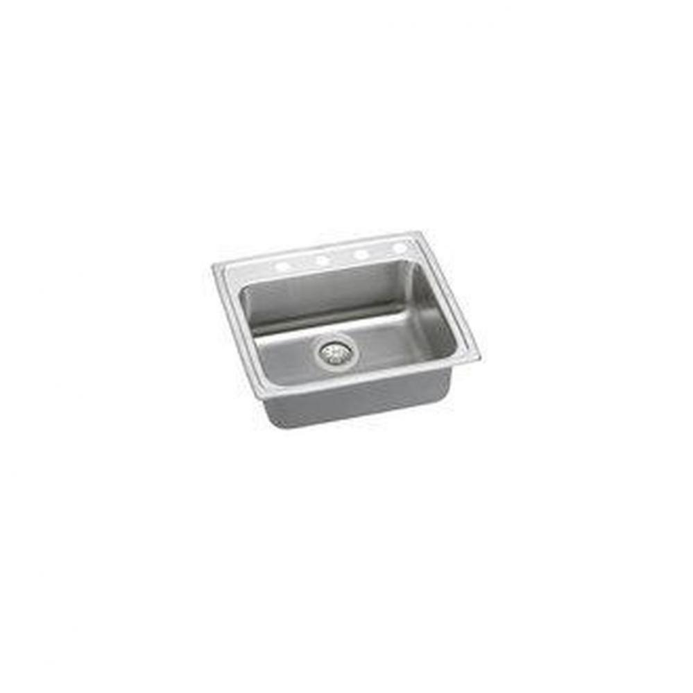 18 Gauge Stainless Steel 25&apos;&apos; x 21.25&apos;&apos; x 6.5&apos;&apos; Single Bowl Drop-in
