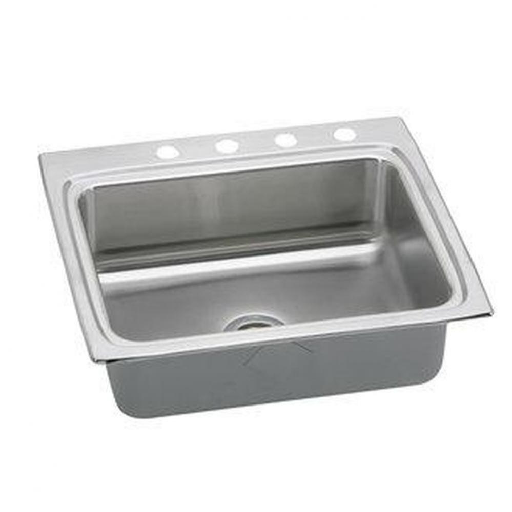 18 Gauge Stainless Steel 25&apos;&apos; x 22&apos;&apos; x 6.5&apos;&apos; Single Bowl Drop-in Kit