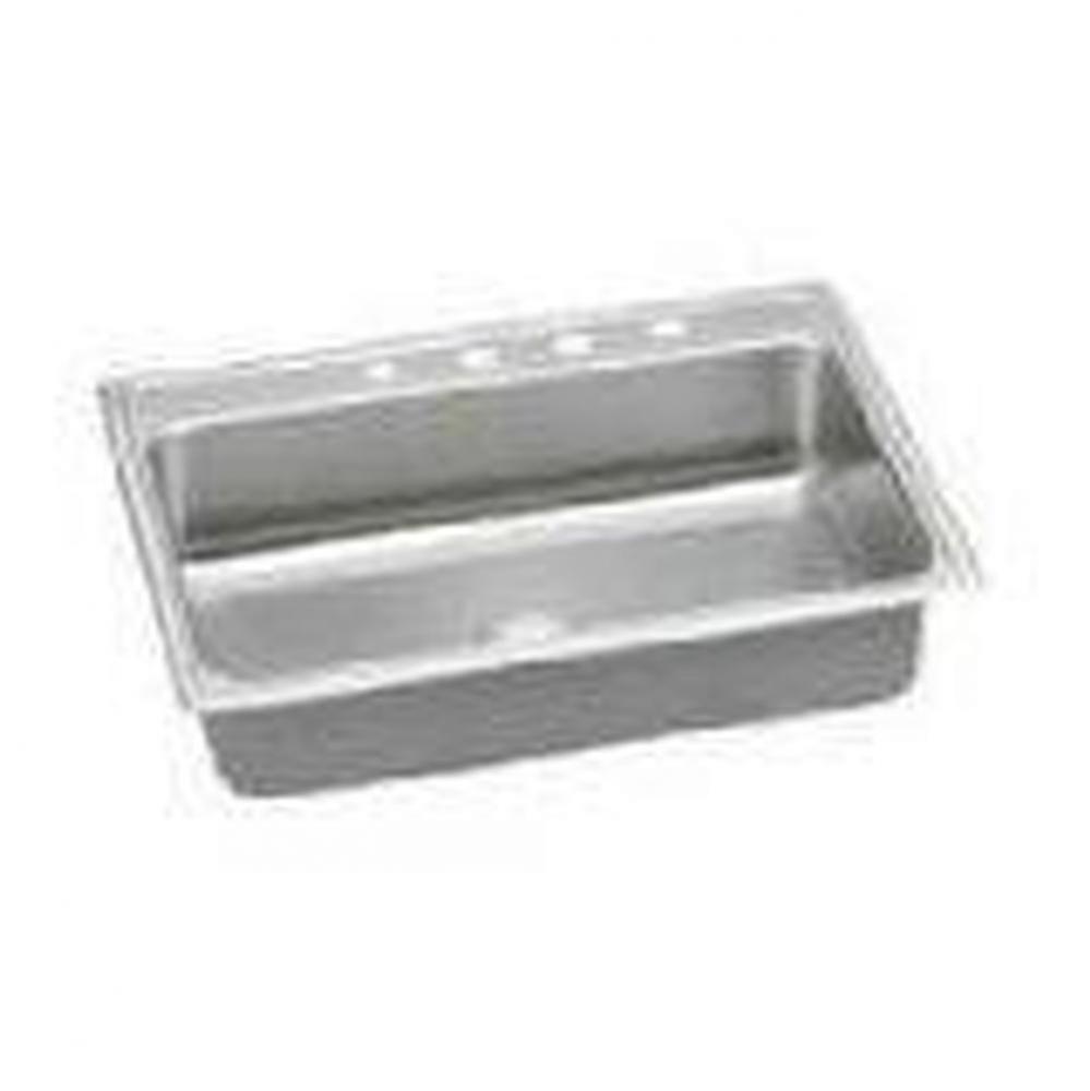 18 Gauge Stainless Steel 31&apos;&apos; x 22&apos;&apos; x 5&apos;&apos; Single Bowl Drop-in Kitch