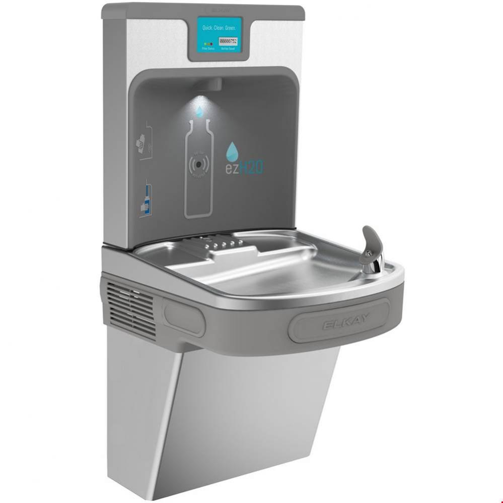 Enhanced Filtered Bottle Filling Station And Single ADA Cooler Refrigerated Stainless High Capacit