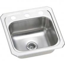 Elkay BCR15X - 20 Gauge Stainless Steel 15'' x 15'' x 6.125'' Single Bowl Drop-in B