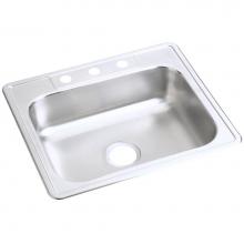 Elkay DW50125220 - Dayton Stainless Steel 25'' x 22'' x 6-9/16'', Single Bowl Drop-in S