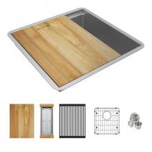 Elkay ECTRU17169W - 17'' Stainless Steel Small Single Bowl Undermount Workstation