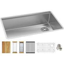 Elkay ECTRU30169RTWC - 18 Gauge Stainless Steel 31.5'' x 18.5'' x 9'' Crosstown Workstation