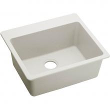 Elkay ELX2522RT0 - Quartz Luxe 25'' x 22'' x 9-1/2'' Single Bowl Drop-in Sink Ricotta