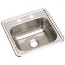 Elkay KW10115153 - Dayton Stainless Steel 15'' x 15'' x 5-3/16'', 3-Hole Single Bowl Dr