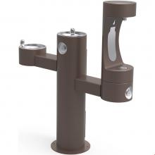 Elkay LK4430BF1LFRKBRN - Outdoor ezH2O Lower Bottle Filling Station Tri-Level Pedestal, Non-Filtered Non-Refrigerated FR Br