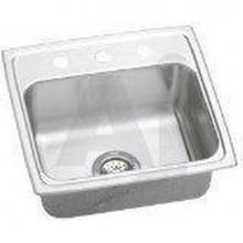 Elkay LR1919X - 18 Gauge Stainless Steel 19.5'' x 19'' x 7.5'' Single Bowl Drop-in K