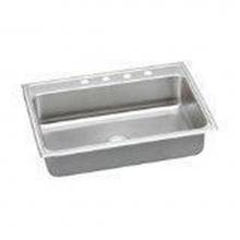 Elkay LR3122X - 18 Gauge Stainless Steel 31'' x 22'' x 7.625'' Single Bowl Drop-in K