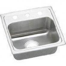 Elkay LRAD171665X - 18 Gauge Stainless Steel 17'' x 16'' x 6.5'' Single Bowl Drop-in Kit