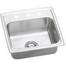 Elkay LRAD191960X - 18 Gauge Stainless Steel 19.5'' x 19'' x 6'' Single Bowl Drop-in Kit