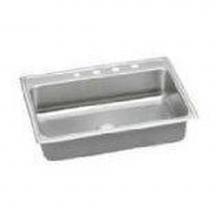 Elkay LRAD312250X - 18 Gauge Stainless Steel 31'' x 22'' x 5'' Single Bowl Drop-in Kitch