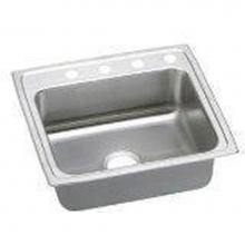 Elkay LRADQ191950X - 18 Gauge Stainless Steel 19.5'' x 19'' x 5'' Single Bowl Drop-in Kit