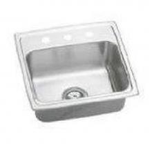 Elkay PSRADQ191955RX - 20 Gauge Stainless Steel 19.5'' x 19'' x 5.5'' Single Bowl Drop-in K