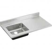Elkay S4819RX - 18 Gauge Stainless Steel 48'' x 25'' x 7.5'' Single Bowl Custom Sink